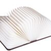Creative Folding Book Lamp, Direct from the Manufacturer, USB Powered, Stepless Dimming, Eye-Protecting Night Light, Walnut Base, for Bedroom