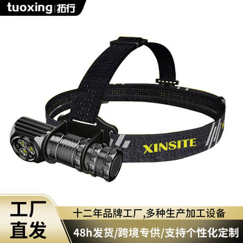 Cross-border new multi-functional aluminum alloy strong light headlight tail strong magnetic outdoor portable waterproof flashlight work light