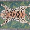 Cross-border Custom American Tiger Sofa Cover Sofa Cover Four Seasons Universal Thread Blanket Tapestries Decorative Blanket Outdoor Camping