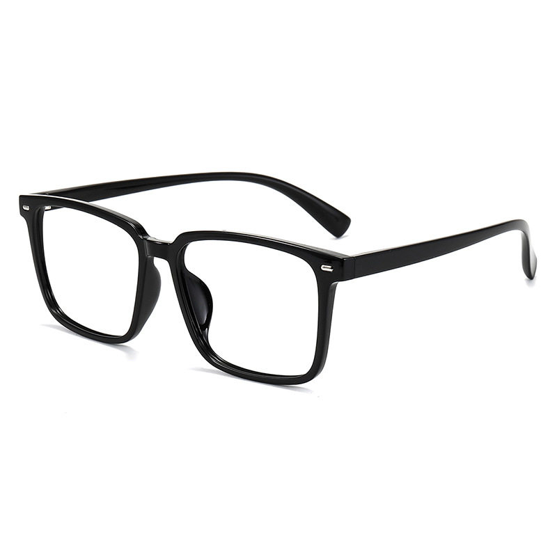 Extra-large frame black frame myopia glasses frame big face wide face fat face widened and lengthened temples slim fit for men