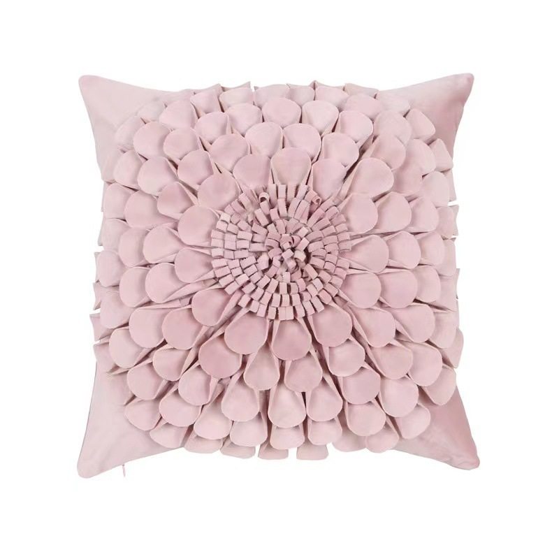 American Flower Pillow Living Room Sofa Car Cushion 3d Three-dimensional Nordic Style Pillow Office Cushion Cover