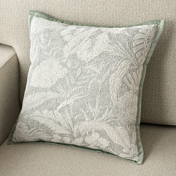 Chenille Pillow Living Room Sofa Cushion Bedside Pillow Pillow Case Without Core Waist Pillow High-End Green