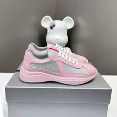 In-Stock America Cup P Brand Colorful Sole Genuine Leather Fashion Flat Sneakers Casual Shoes Sports Shoes Men's Shoes