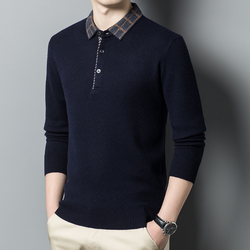 Áo Lót Nam Dài Tay Dày Ấm Hàng Mùa Xuân Thu Đông Trung Niên