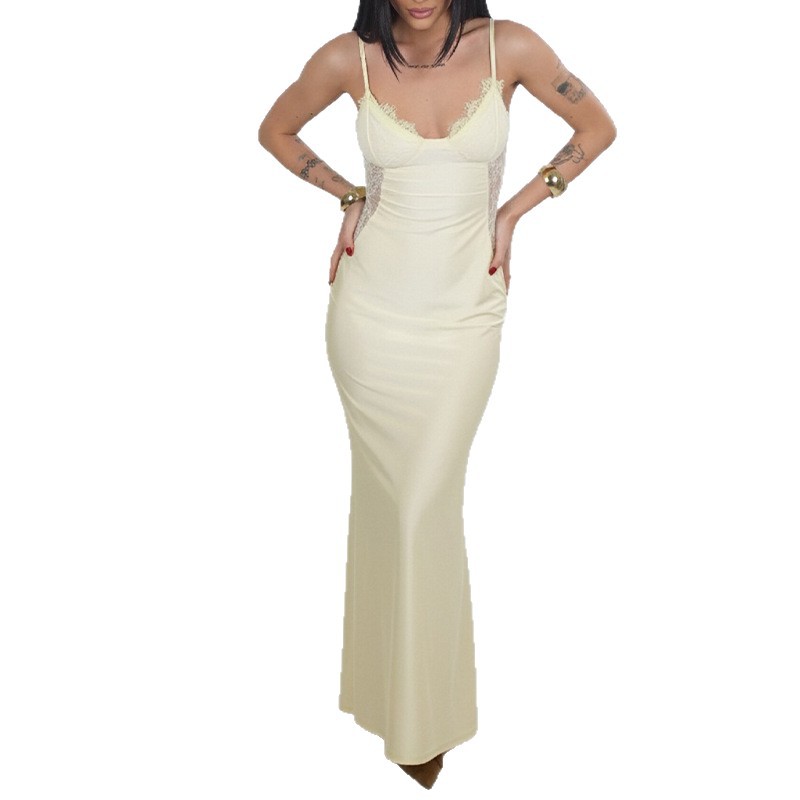 Lace Slip Dress Elegant Design Bodycon Fit Summer Fashion Perfect for Parties and Events Wholesale Available