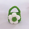 Finished Crochet Yarn Earphone Case Camellia Creative Couple Protective Cover Airpods2Pro Wallet