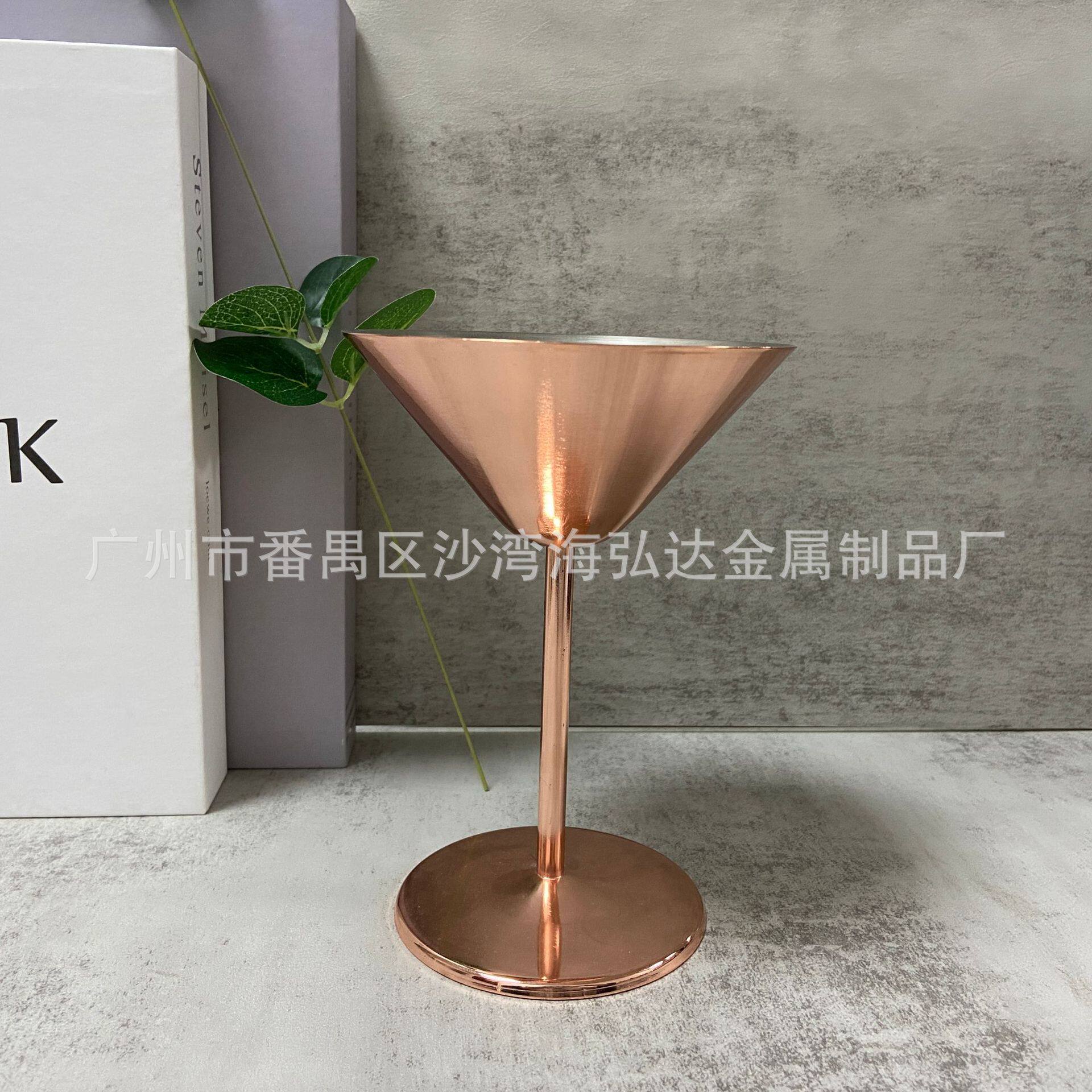 Cross-border Stainless Steel 304 Cocktail Glass Red Wine Glass Martini Glass Tall Wine Glass Combination Bartender Set