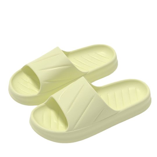 Women's bathroom non-slip home indoor soft bottom Korean style simple thick bottom outdoor home summer slippers men's