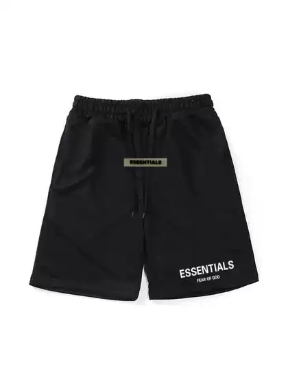 Men's Casual Shorts Fear of God Multi-Thread Essentials Letter Print New Trendy Brand Shorts Batch F