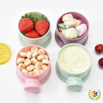 Cross-Border Baby Portable Four-Layer Milk Powder Independent Compartmentalized Milk Powder Container Children's Food Storage Dropshipping