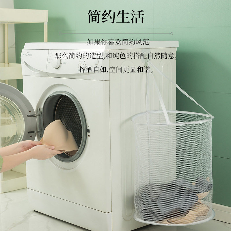 Dirty Clothes Basket Dirty Clothes Storage Basket Wall Hanging Foldable Dirty Clothes Basket Bathroom Bath Clean Clothes Storage Basket