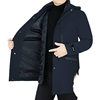 2023 Winter White Goose down Jacket Thickened Warm Middle-Aged Men's Casual Removable Liner Mid-Length Jacket