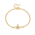 White Diamond Gold Bracelet
