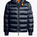 Navy blue down jacket