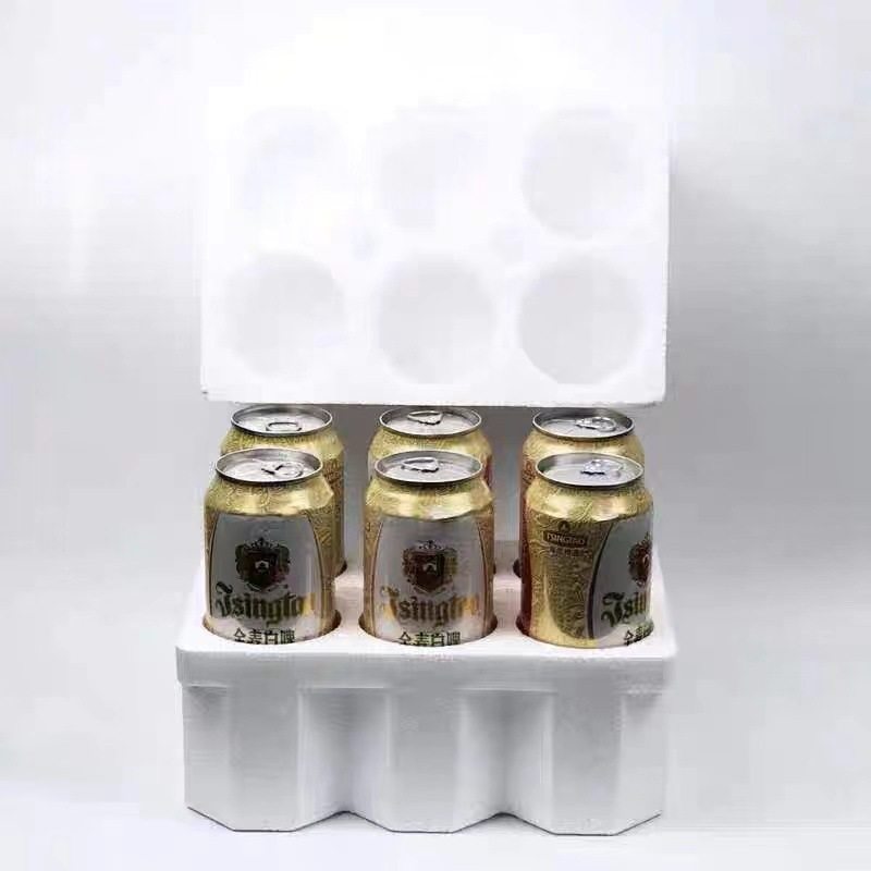 Beer Foam 70mm 6 Pieces 500ml Packaging Box Carton Red Beer Box