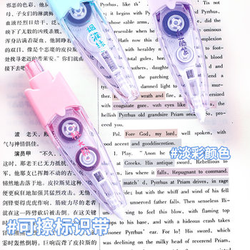 Yingyuan Stationery Press-to-Press Fluorescent Light Color Decoration Band Hand Account Diary Notes Color Decoration Text Correction Band