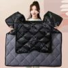 Electric Vehicle Windshield Quilt, Winter Fleece-Lined, Thickened and Enlarged, Electric Motorcycle Waterproof, Winter Electric Vehicle Windproof, Winter