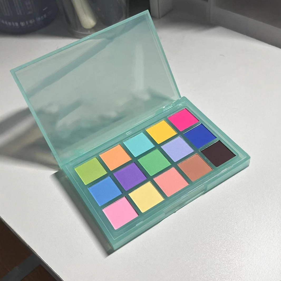 Macaron 15 color eye shadow full matte not easy to faint eye shadow durable waterproof domestic goods beginner eye shadow plate