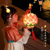 Lantern Mid-Autumn Children's Performance Dance Portable Flower Lantern Lotus Ancient Style Lantern 2025 New Model Glowing Portable Lantern