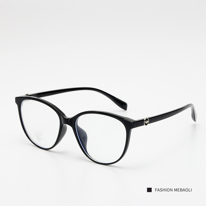 Cold brown quality TR90 optical frame can be equipped with Korean style tide without makeup foreign trade cat's eye myopia frame