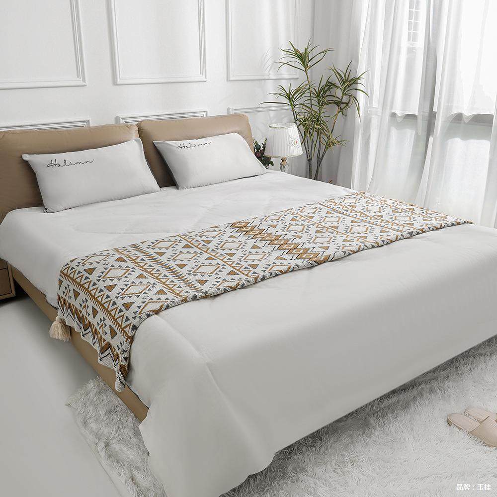 Bohemian Style Blanket Sofa Blanket Office Nap Blanket Shawl Nap Blanket Knitted Jacquard Cover Blanket