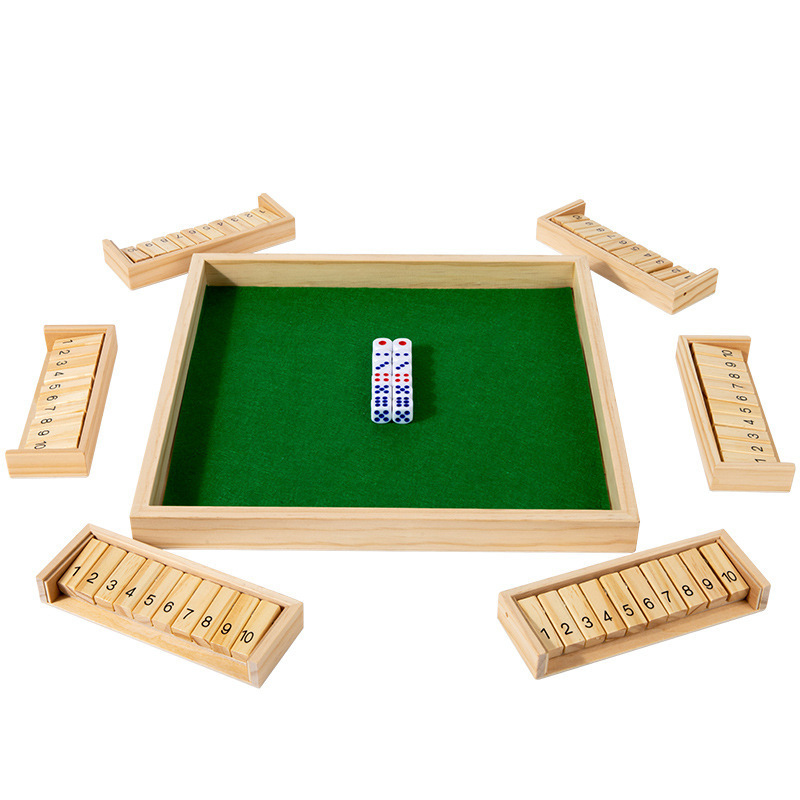 数字翻牌大班益智类玩具积木儿童桌游思维训练3到6岁骰子棋盘游戏