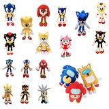 Распродажа Аниме-игры и фильма Q версии Sonic Sonic the Hedgehog Tals плюшевая игрушка кукла оптом