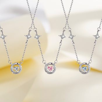 Mobius Heart-shaped Smart Necklace Women's High-grade Design Sense Light Luxury Niche Smart Star Chain for Girlfriend