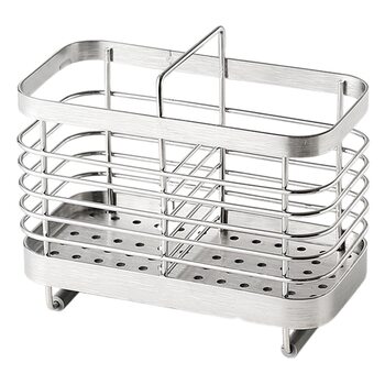 Household kitchen supplies stainless steel toothbrush holder countertop wall-mounted punch-free chopsticks holder chopsticks cage storage rack
