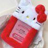 Cute Red Kt Cat Plush Card Holder Red Envelope Bag Card Holder Campus Card Work Card Holder Card Holder Idol Photo Hanging