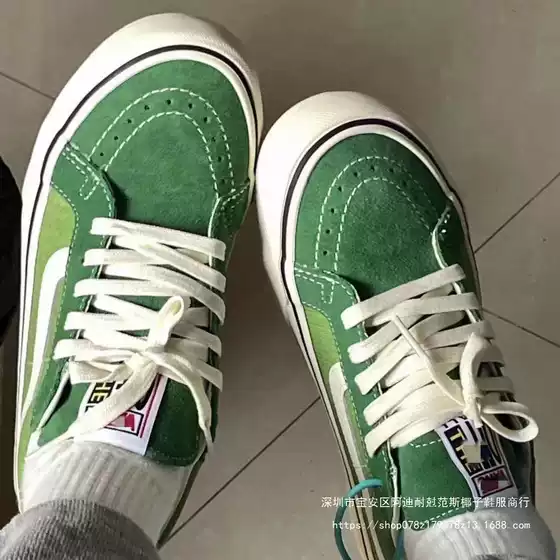 Putian Shoes Vance SK8 Low Canvas Shoes Casual Shoes Autumn Unisex Vintage avocado green Ins