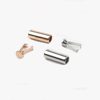 Spot metal bell buckle alloy with lid straight barrel buckle cap rope non-slip buckle clothing rope head stop clip buckle