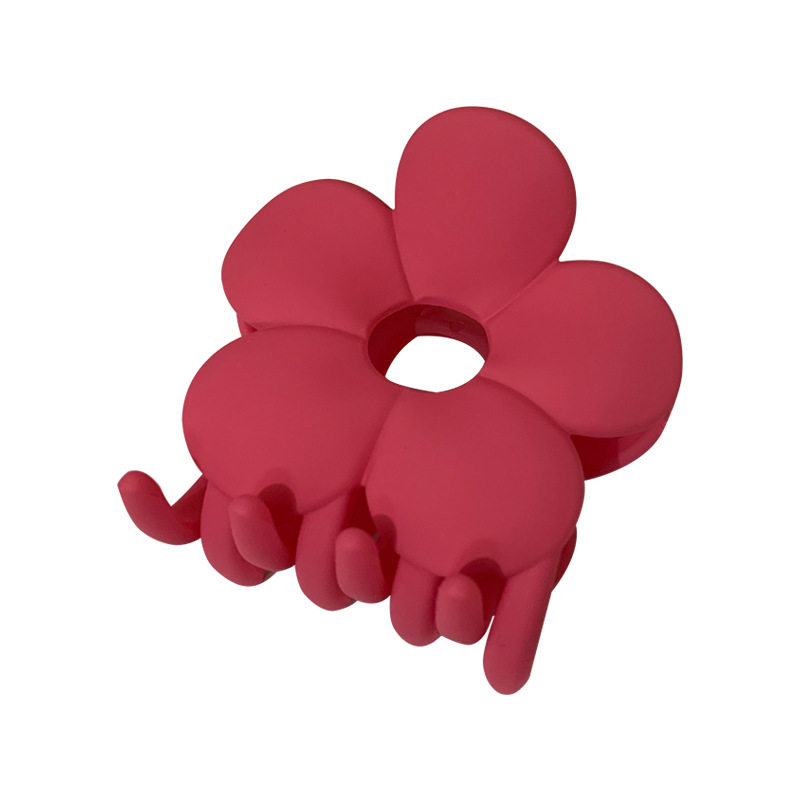 磨砂橡皮漆花朵抓夹胖乎乎可爱少女后脑勺盘发鲨鱼夹夏季新款发夹,淘宝优惠券,粉丝福利购,淘宝优惠卷