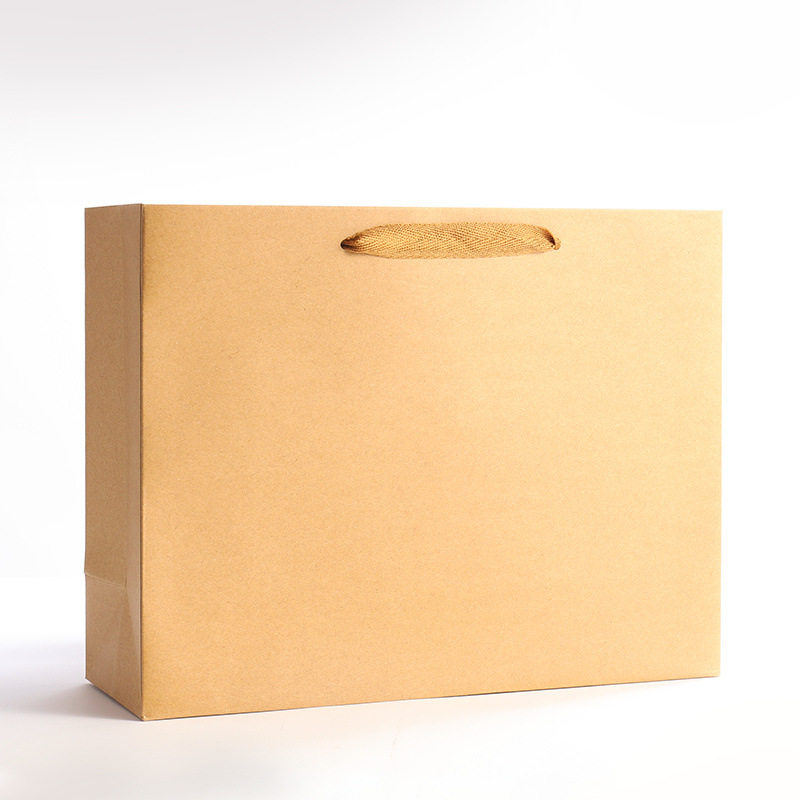Factory direct gift box packaging empty box yellow rectangular heaven and earth cover packaging box Kraft paper gift box