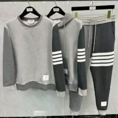 [Factory Direct Camp] High Version tb Color Matching Sweat Pants suit Men's and Women's Casual Joker Pants Top