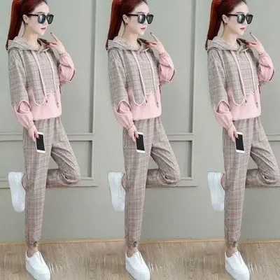 Fashion sweater suit women's 2023 Spring and Autumn New Western temperament small slim professional two-piece suit