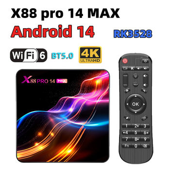 X88 Pro 14 Max Rk3528 Quad-Core Dual-Band Wifi6 Android 14 8K Hd Network Player
