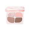 Novo Smart Four-Color Eyeshadow Palette with Pearlescent Highlighter and Shimmering Shadow for Brightening and Contouring