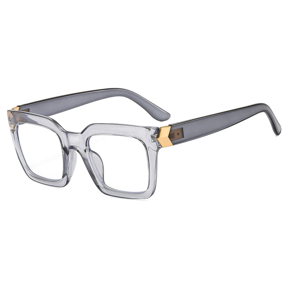 2022 New Fashion anti-blue light flat mirror trend Net red color tide box eyewear frame students spectacle frame