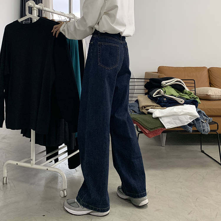 High Waisted Wide Leg Jeans for Women Loose Fit Vintage Style Casual Look Perfect for Spring and Autumn Wholesale
