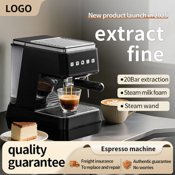 Cross-Border Multifunctional Small Coffee Machine Household Italian Semi-Automatic Steam Concentrated Extraction Milk Frothing Coffee Machine