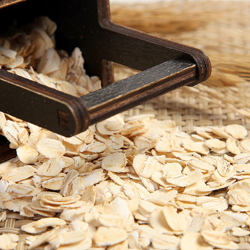 Fushido High-Fiber Oatmeal 1kg Nutritious Breakfast Cereal Ready-To-Eat Nutritious Whole Wheat Oatmeal Healthy Rye Flakes