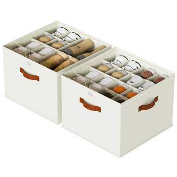 Foldable Moisture-Proof Covered Compartment Shoe Box Oxford Cloth Shoe Storage Box Visible Shoe Box Clothing and Sundry Storage Box