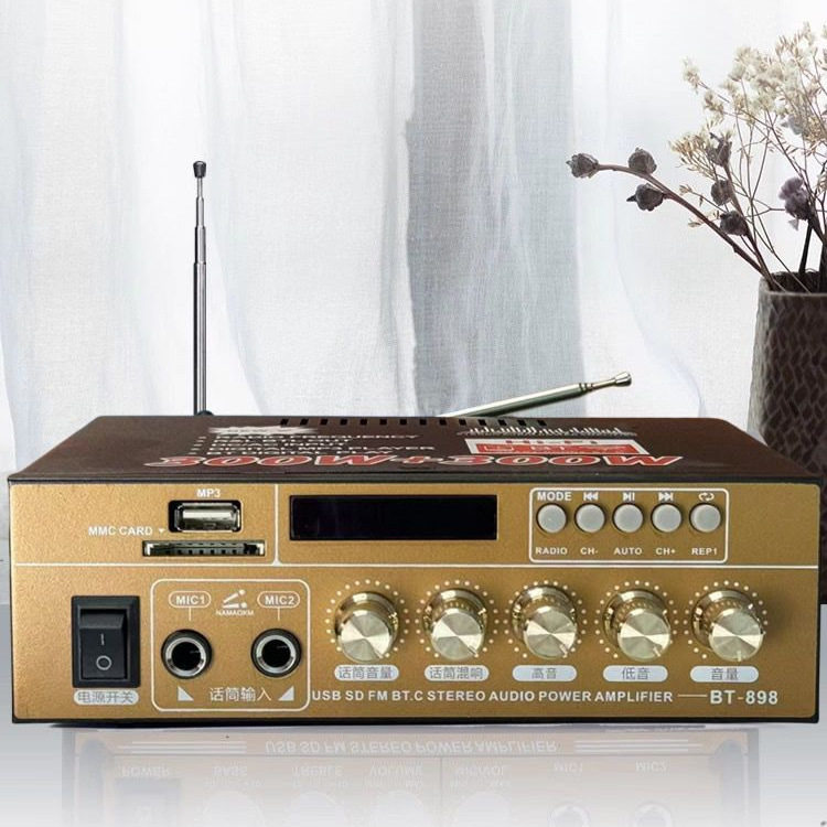 New Version of Bluetooth 5.4 Power Amplifier 25 New Heavy Bass Karaoke Stereo Hifi Sound Quality Radio Factory