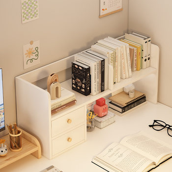 Bookshelf Desktop Storage Rack Simple Student Desk Storage Multi-Layer Shelf Office Bedroom Desk Small Bookcase