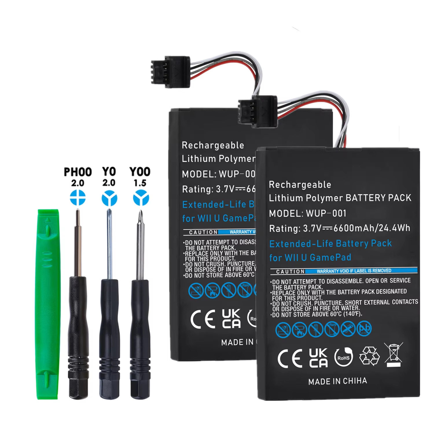 6600Mah Lithium Battery Wup-001Wup-012 Is Suitable for Nintendo Wii U Game Controller Wup-010