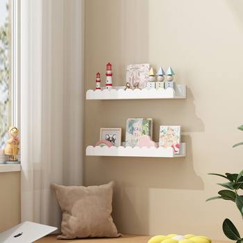 Cross-Border Wall Storage Rack Children's Room Straight Board Removable Magnetic Absorption Rack Wall-Mounted Picture Book Storage Rack