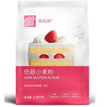 Meimei Brand Low-Gluten Flour Cake Mix 2.25kg Low-Gluten Wheat Flour Baking Ingredients Baking Low-Gluten Flour Flour