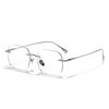 Let Me Dazzle Zhao Lusi's Same Style Rimless Titanium Frame Glasses, High-End Anti-Blue Light Glasses, Can Be Equipped with Myopia 121213