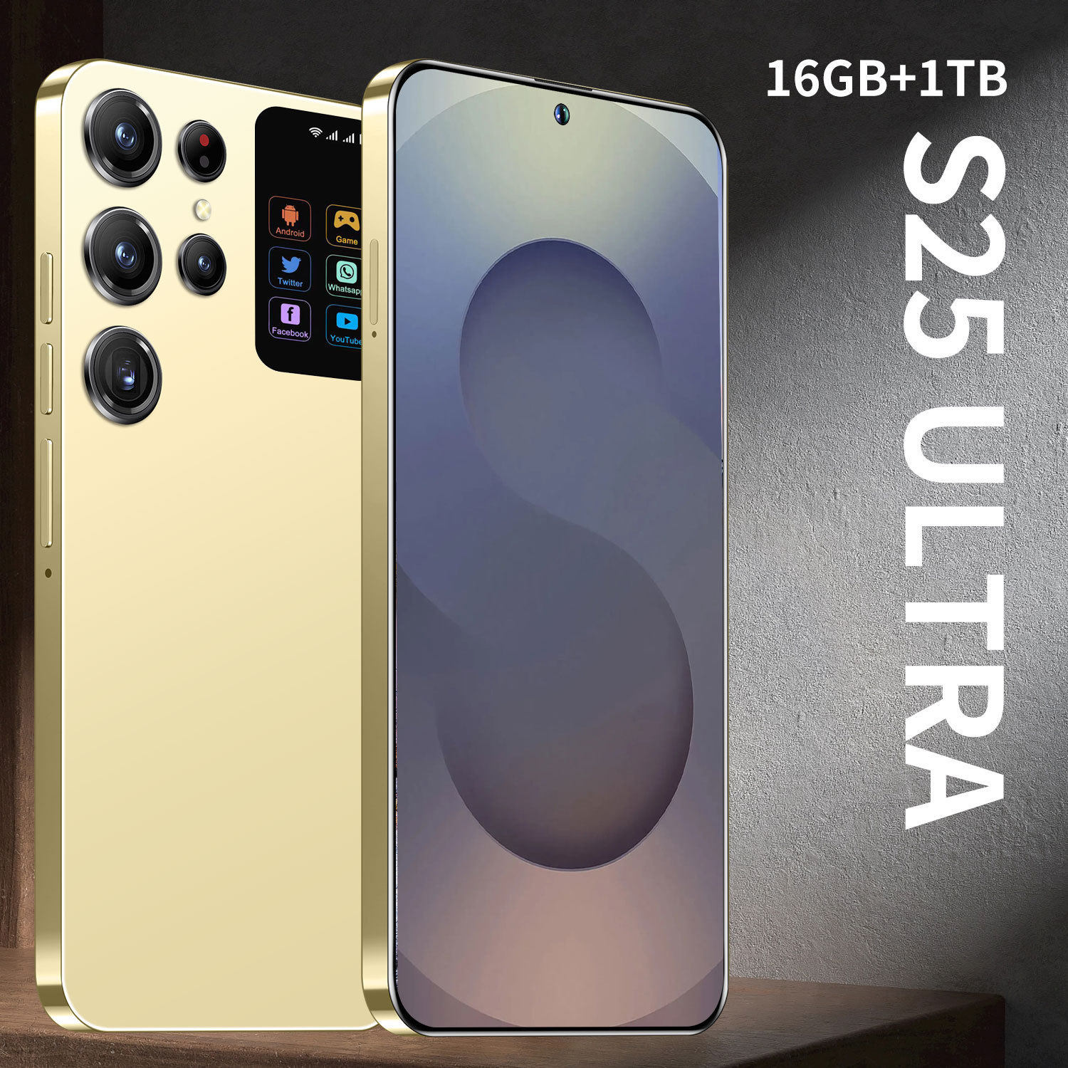 โทรศัพท์มือถือข้ามพรมแดนขายร้อน S25 Ultra สมาร์ทโฟน Android...